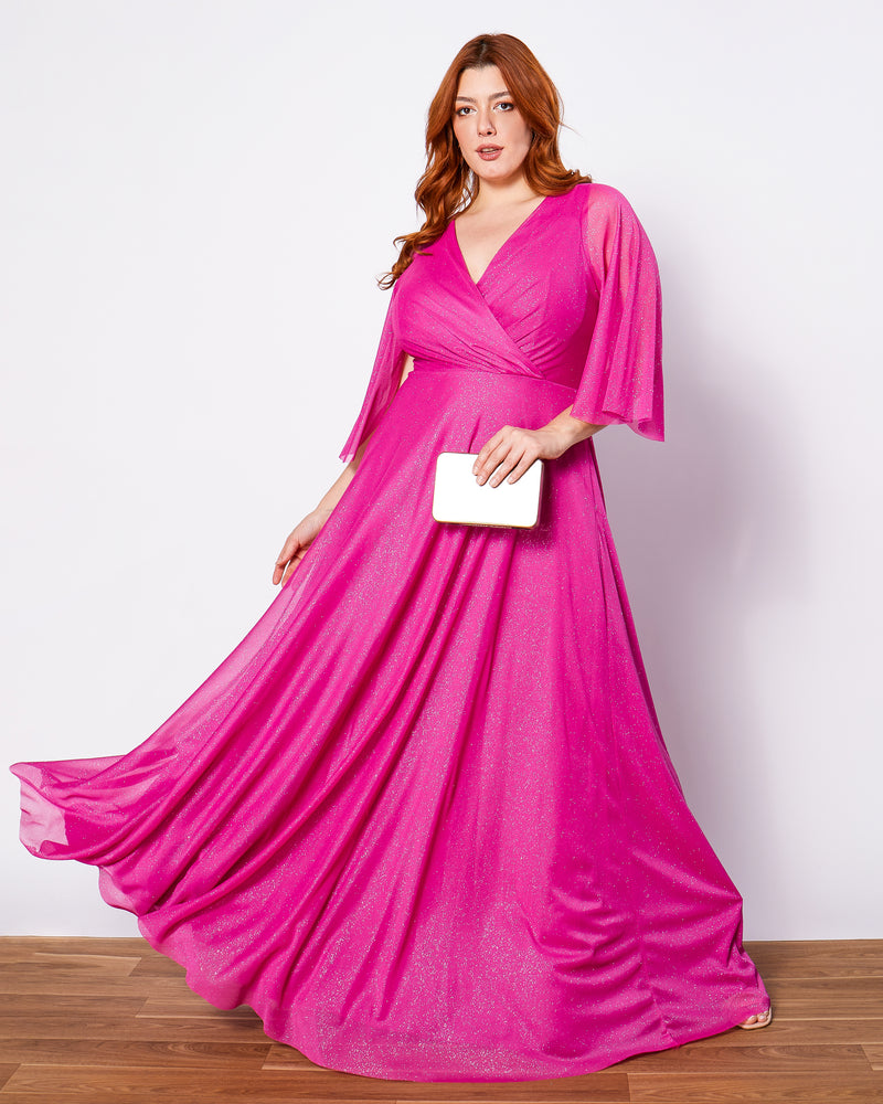 VESTIDO LONGO COR PINK - CAMILE - cod. 424