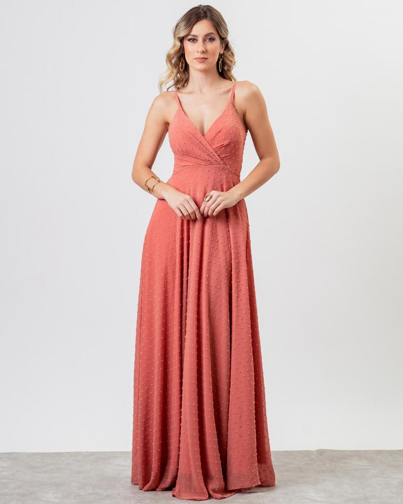 VESTIDO LONGO COR BLUSH - NAOMI – Cod. 1110