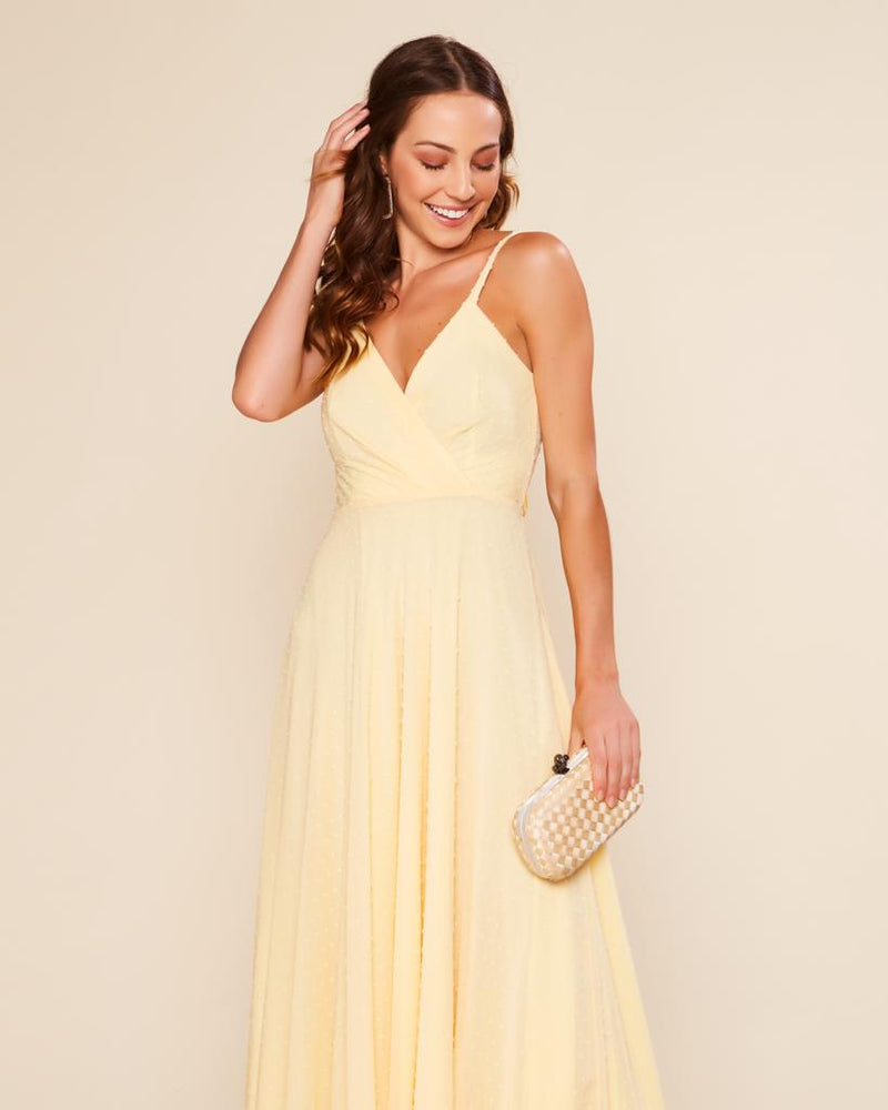 VESTIDO LONGO COR AMARELO - NAOMI – Cod. 1110