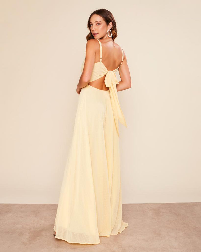 VESTIDO LONGO COR AMARELO - NAOMI – Cod. 1110
