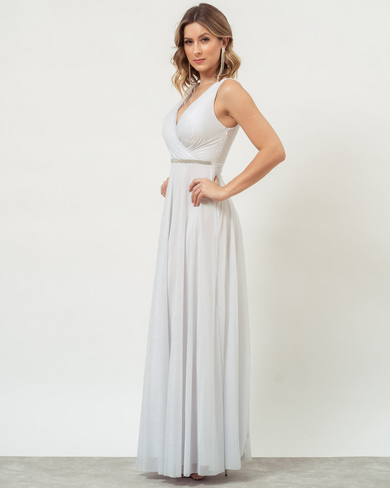 VESTIDO LONGO COR BRANCO - MARIAH - cod. 408