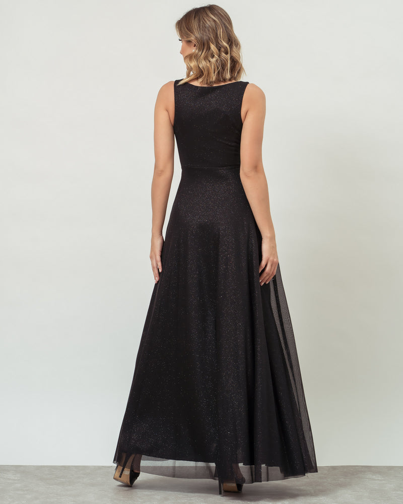 VESTIDO LONGO COR PRETO - MARIAH - cod. 408