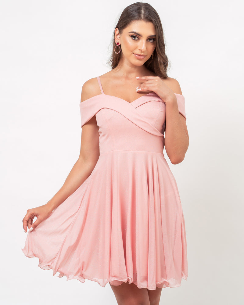 VESTIDO CURTO COR ROSÊ - MAYA - Cod. 415