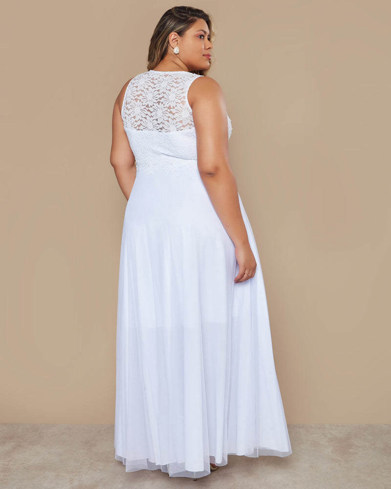 VESTIDO LONGO COR BRANCO - MILLIE - cod. 389