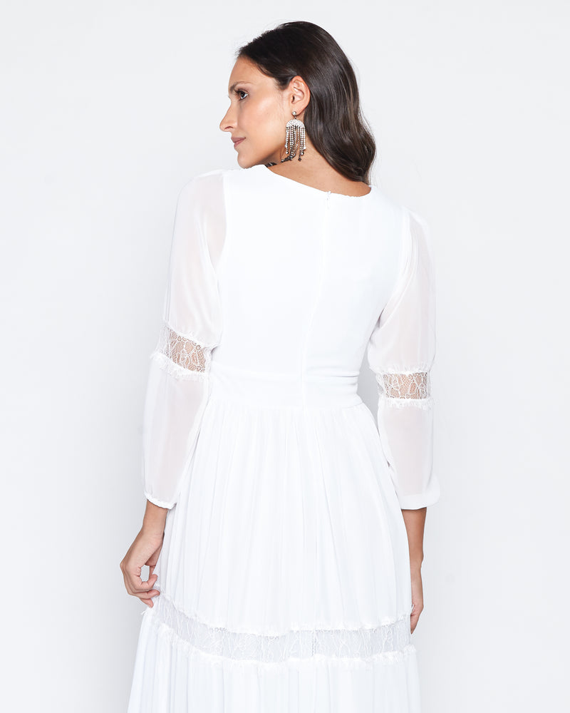 VESTIDO LONGO COR BRANCO - CHLOE -cod. 1095